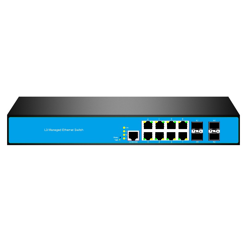 12-Port 8/PoE 4/10G SFP L3 Man - огляд і ціна Sfp+ 10G Managed Switch 8 Port